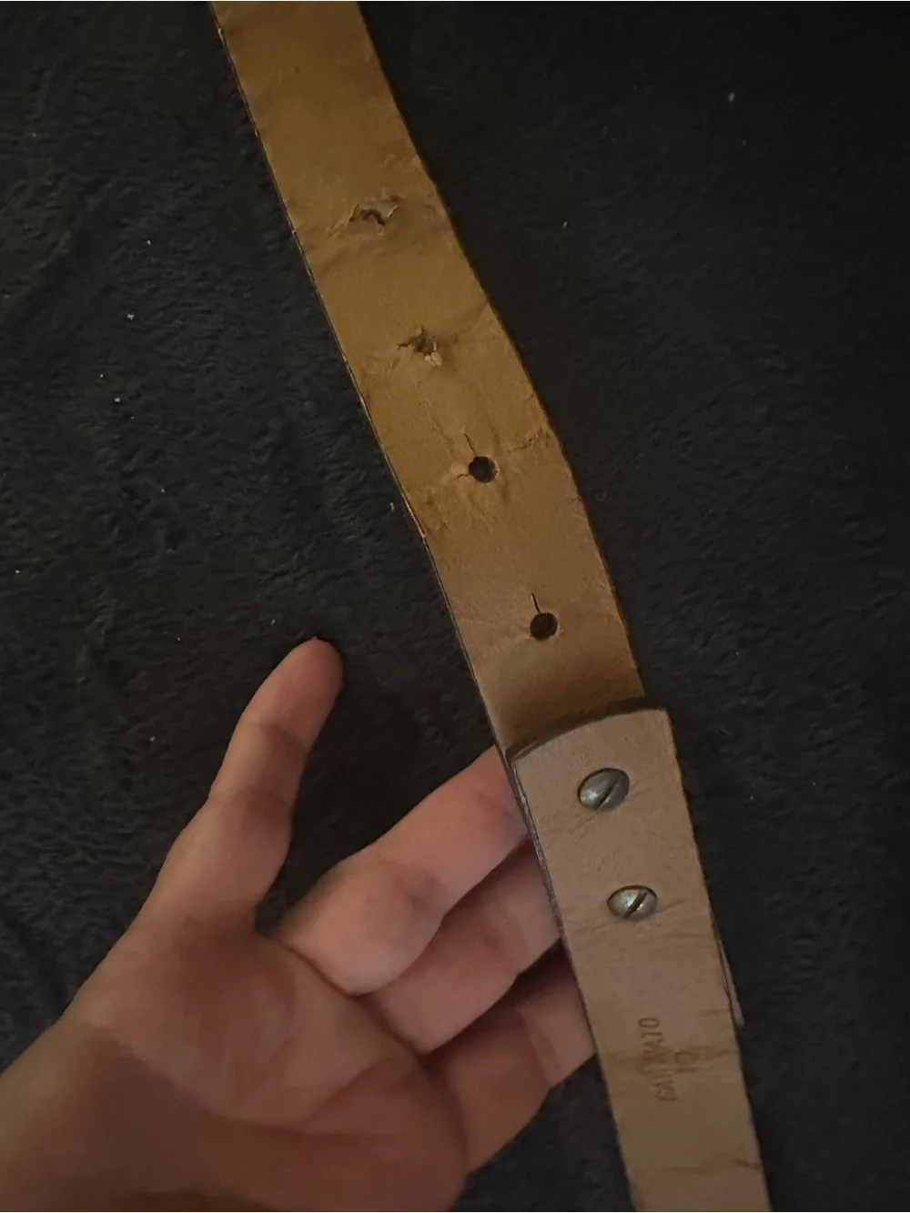 Vintage leather turquoise belt